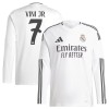 Officiële Voetbalshirt Real Madrid Vini JR 7 Thuis 2024-25 Lange Mouw - Heren